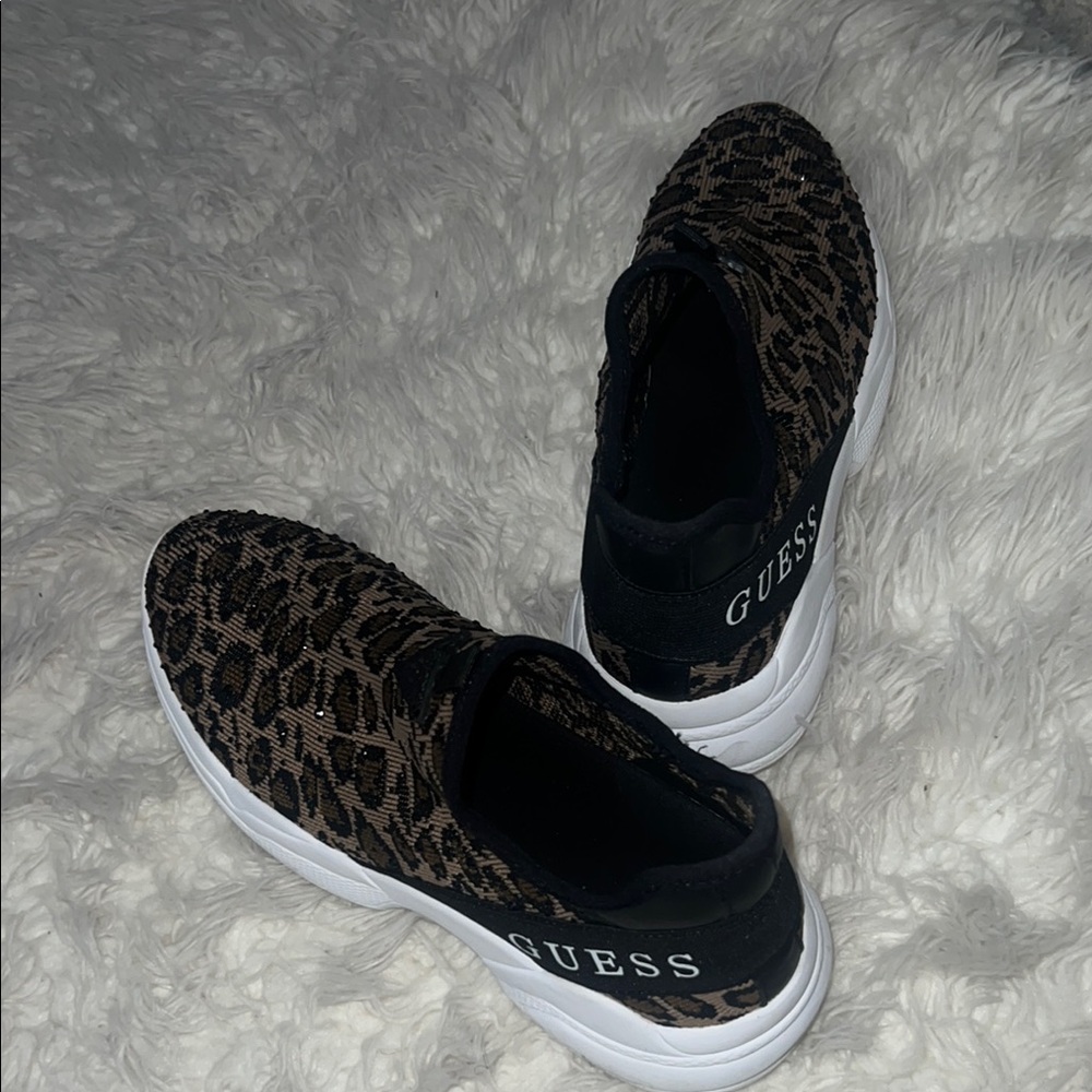 Guess Animal Print Slip-On Sneakers